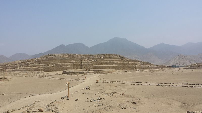 Caral excavation site
